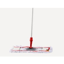 Mediterian 50 cm nemli temizlik mop seti, telli aparatlı, kolay kullanım, saplı temizleme aracı