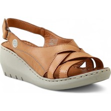 Mammamia D24YS-1385 Hakiki Deri Kadın Sandalet