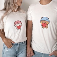 Etoile Studio Bubu Dudu Sevgili Tişörtü | Sevgililer Günü Hediyesi | Unisex Oversize Çift Kombini