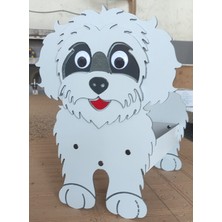 Köpek Saksı Standı- Poodle Cins (Saksı Hediyeli)