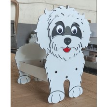 Köpek Saksı Standı- Poodle Cins (Saksı Hediyeli)