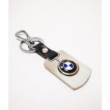 Perlotus Bmw Logolu Krom Deri Oto Araba Anahtarlık