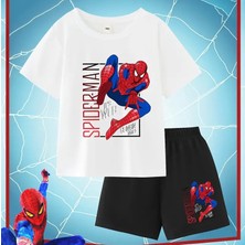 Erkek Çocuk Spiderman Temalı T-Shirt - Şort