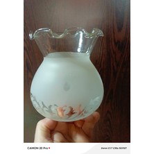 Fanus Avize Camı Mat Beyaz Hatalı Ürün(Boyu 14 Cm, Çapı 12 Cm)