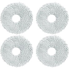 Mediterian Yüksek kaliteli 4 adet mikrofiber paspas seti, gri renk, yıkama ve kullanım kolaylığıyla