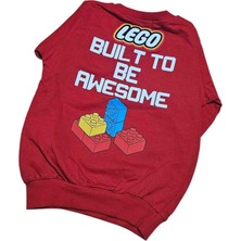 Minika LEGO Baskılı Erkek Çocuk Ön Arka Baskılı Mevsimlik Sweatshirt