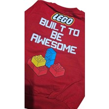 Minika LEGO Baskılı Erkek Çocuk Ön Arka Baskılı Mevsimlik Sweatshirt