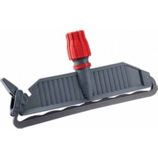 Mediterian Geniş 30 cm Plastik Islak Mop Tutucu, Kilitli, Pratik Temizlik Aracı, Yedek, Gri