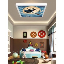 Gökyüzü Panel Harry Potter LED Avize, 60 x 60 Genç Odası LED Lamba, 60W, Beyazı Işık, Harry Potter Çocuk Odası Lamba