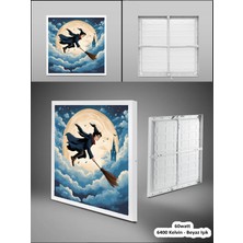 Gökyüzü Panel Harry Potter LED Avize, 60 x 60 Genç Odası LED Lamba, 60W, Beyazı Işık, Harry Potter Çocuk Odası Lamba