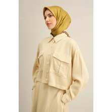 Armine Soyut Desenli Saf Ipek Sura Eşarp -9301D - 32