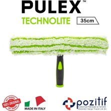 Mediterian 35 cm Cam Temizleme Aparatı, Mikrotiger Peluş ve Tutamakli, İthal Ürün