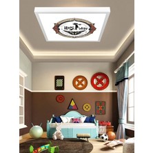 Harry Potter Logo Avize, 60X60 Kare Modern Çocuk Odası Avize, 60WATT, LED Işık, Tavan Lambası, Yeni