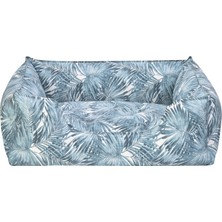 Pet Comfort Alpha Merta Mavi-Beyaz Köpek Yatağı M 65X80CM Drstr