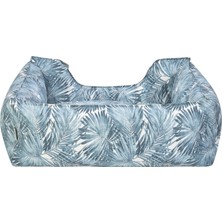 Pet Comfort Alpha Merta Mavi-Beyaz Köpek Yatağı M 65X80CM Drstr