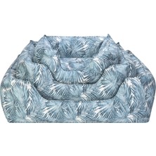 Pet Comfort Alpha Merta Mavi-Beyaz Köpek Yatağı M 65X80CM Drstr