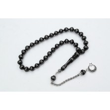 Oltu Taşı Şalgami Kesim Taç Işleme Işlemeli Tespih