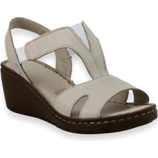 Mammamia D23YS-1055 Deri Comfort Kadın Sandalet