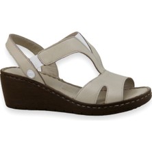 Mammamia D23YS-1055 Deri Comfort Kadın Sandalet