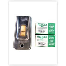 Mediterian 10'lu Güvenli Cam Kazıma Jileti Seti, Metal Uçlar, Pratik ve Dayanıklı Kullanım