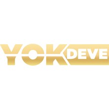 Yok Deve Araba Sticker 17X17 cm Gold