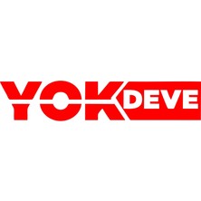 Yok Deve Araba Sticker 17X17 cm Kırmızı
