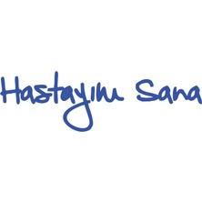 Hastayım Sana Araba Sticker 17X17 cm Mavi