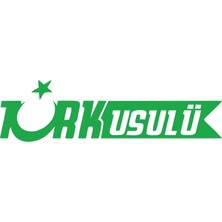 Türk Usulü Araba Sticker 17X17 cm Yeşil