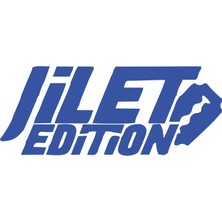 Jilet Edition Araba Sticker 17X17 cm Mavi