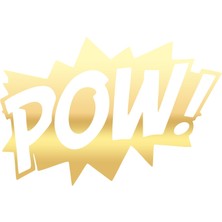 Pow Araba Sticker 17X17 cm Gold