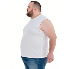 Erkek Büyük Beden Oversize Sıfır Kollu T-Shirt 3xl 4xl 5xl 6xl 7xl 8xl 9xl