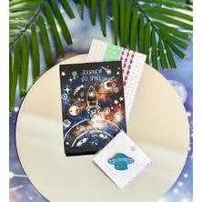 Giftmoda Space Roket Mini Albüm Ve Rozet Set