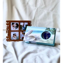 Giftmoda Ahşap Seni Seviyorum Çeçeve Ve İnci Kolye Hediye Seti