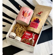 Giftmoda Kadın Gücü Tasarımlı Kupa Elmas Balon Gece Lambası Filtre Kahve Ve Çikolata Hediye Seti