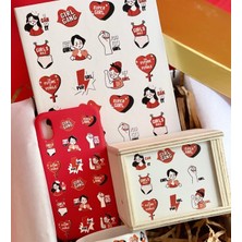 Giftmoda Iphone Telefon Kılıflı Girl Gang Tasarımlı Kadınlara Özel Hediye Seti