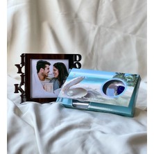 Giftmoda Gümüş İyiki Doğdun Çeçeve Ve İnci Kolye Hediye Seti