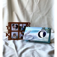 Giftmoda Ahşap İyiki Doğdun Çeçeve Ve İnci Kolye Hediye Seti