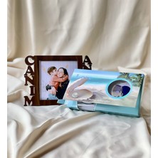 Giftmoda Kişiye Özel Gümüş Canım Annem Çerçeve Ve İnci Kolye Anneye Hediye Seti