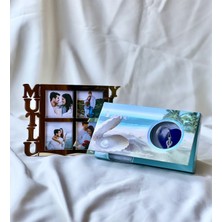 Gold Mutlu Yıllar Çeçeve ve Inci Kolye Hediye Seti