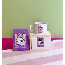 Giftmoda Pink Queen Mini Fotoğraf Albümü ve Kutulu Kupa