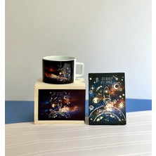 Giftmoda Space Roket Mini Fotoğraf Albümü ve Kutulu Kupa