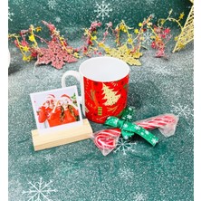 Giftmoda Kırmızı Yeni Yıl Tasarımlı Baston Şekerli Hediye Seti