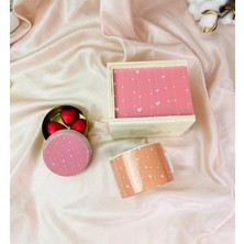 Giftmoda Işıltılı Kalp Tasarımlı Kutulu Kupalı Sevgiliye Özel Hediye Seti