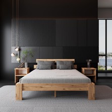 Lotus Atlantik Mdf Karyola |tek ve Çift Kişilik Yatak Uyumlu, Kolay Kurulum
