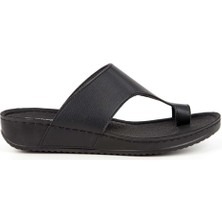 Muya Ara Anatomik Taban Parmak Arası Kadın Terlik Siyah