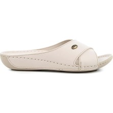 Muya Misty Anatomik Taban Dört Mevsim Kadın Terlik Krem