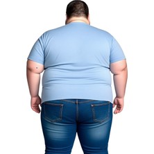 Sngl Erkek Büyük Beden Oversize Kısa Kollu T-Shirt 3xl 4xl 5xl 6xl 7xl 8xl