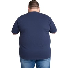 Sngl Erkek  Büyük Beden Geniş Kesim Bisiklet Yaka Kısa Kollu T-Shirt 9xl