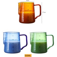 Jesse - Cam Borosilikat Pitcher Süt Potu 500 ml Ateşe Dayanıklı