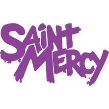 Saint Mercy Araba Sticker 17X17 cm Mor